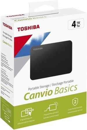 4TB Toshiba Portable External Hard Drive