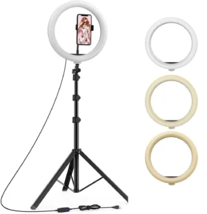 10 Inch Ring Light With Tripod Stand