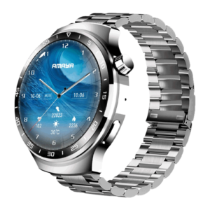 Amaya ASW-01 Glamour 1 Silver Metallic Smart watch