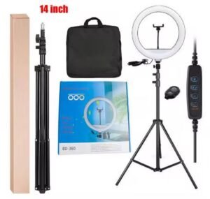 14 Inch Ring Light With Tripod Stand, Bag & Bluetooth Shutter