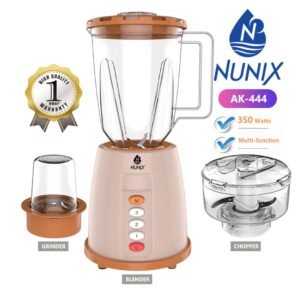 Nunix AK-444 350W 3 in 1 Blender, Grinder & Chopper