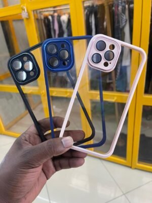Luxury clear case  camera Lens protection for iPhone 11,12,13 Series